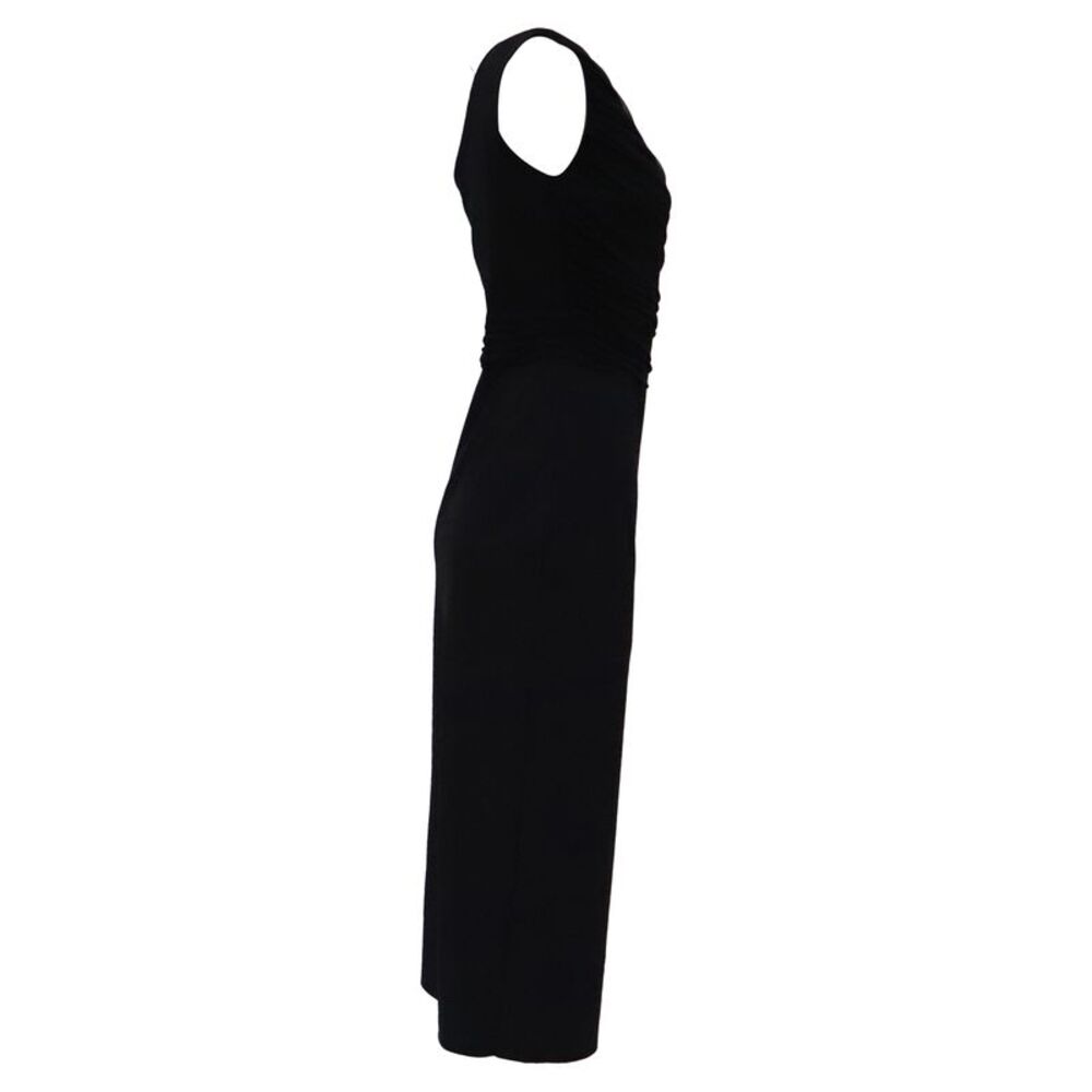 Chiara Boni La Petite Robe One-Shoulder Midi Dress in Black Polyamide